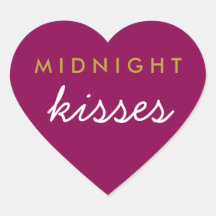 Mitternacht Kisses Wedding Party Magenta Gold
