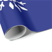 Mitternacht klar - Schneeflocken Geschenkpapier (Rolleneckpunkt)