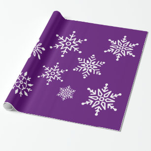 Mitternacht klar - Schneeflocken Geschenkpapier