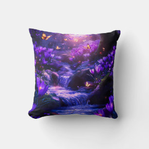 Mitternacht Lavender Kaskade-Blüten Kissen