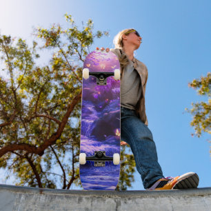 Mitternacht Lavender Kaskade-Blüten Skateboard