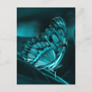 Mitternacht Leidenschaft, Blue Butterfly Kisses Postkarte