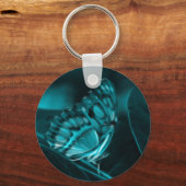 Mitternacht Leidenschaft, Blue Butterfly Kisses Schlüsselanhänger (Vorderseite)