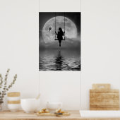 Mitternacht-Liebe Poster (Küche)