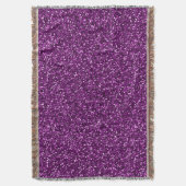 Mitternacht Lila Glitzer Decke (Vorderseite Vertikal)