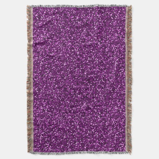 Mitternacht Lila Glitzer Decke (Vorderseite Vertikal)