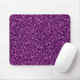 Mitternacht Lila Glitzer Mousepad