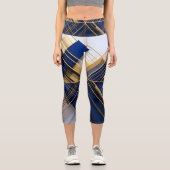 Mitternacht Luxe High-Waisted Capris (Vorderseite)