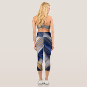 Mitternacht Luxe High-Waisted Capris (Rückseite)
