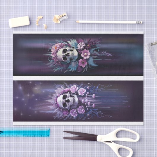 Mitternacht Macabre, Atemberaubender Gothischer Sc Seidenpapier (Handwerk)