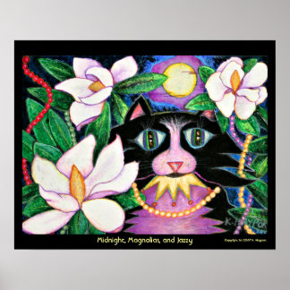 Mitternacht, Magnolien und Jazzy Poster