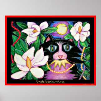 Mitternacht, Magnolien und Jazzy Poster