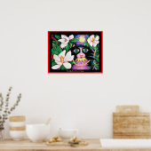 Mitternacht, Magnolien und Jazzy Poster (Küche)