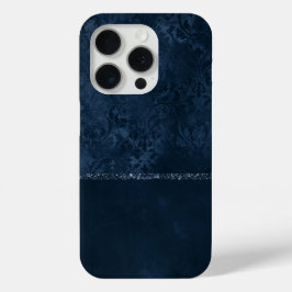 Mitternacht-Marine-Romance | Blue Satiny Grunge Da Case-Mate iPhone Hülle