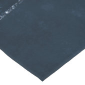 Mitternacht-Marine-Romance | Blue Satiny Grunge Da Kurzer Tischläufer (Ecke)