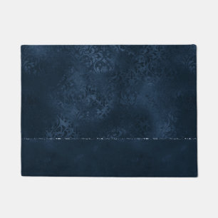 Mitternacht-Marine-Romance Dark Satiny Grunge Da Fußmatte