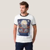 Mitternacht Meowgic * Lunar Voyage * Dream Drifter T-Shirt (Vorne ganz)