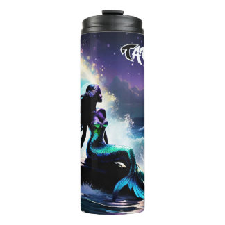 Mitternacht Mermaid Thermal Tumbler Thermosbecher