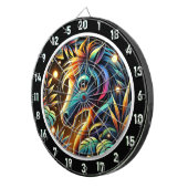 Mitternacht Mustang Horse im Paradies Dartscheibe (Vorderseite rechts)