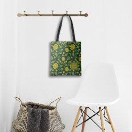 Mitternacht Mystique Blooms Tasche