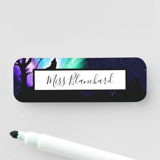 Mitternacht Namensschild (Beispiel)