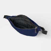 Mitternacht Navy Blue Solid Color Bauchtasche (Offen)