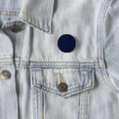 Mitternacht Navy Blue Solid Color Button (Beispiel)
