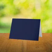 Mitternacht Navy Blue Solid Color Dankeskarte