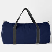 Mitternacht Navy Blue Solid Color Duffle Bag (Vorderseite)
