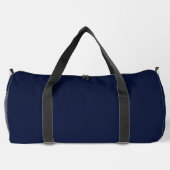 Mitternacht Navy Blue Solid Color Duffle Bag (Rückseite)