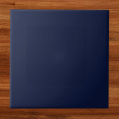 Mitternacht Navy Blue Solid Color Fliese