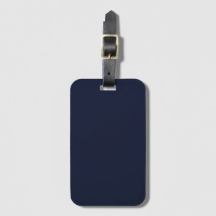 Mitternacht Navy Blue Solid Color Gepäckanhänger