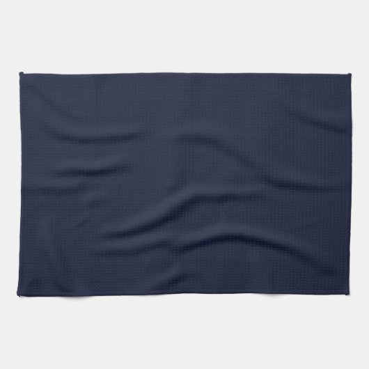 Mitternacht Navy Blue Solid Color Geschirrtuch (Horizontal)