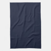 Mitternacht Navy Blue Solid Color Geschirrtuch (Vertikal)