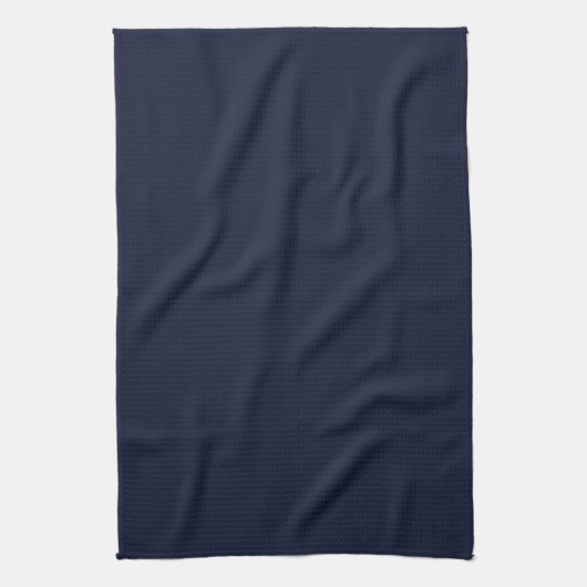 Mitternacht Navy Blue Solid Color Geschirrtuch (Vertikal)