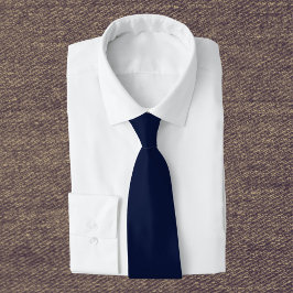Mitternacht Navy Blue Solid Color Krawatte