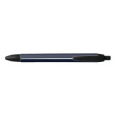 Mitternacht Navy Blue Solid Color Kugelschreiber (Rückseite)