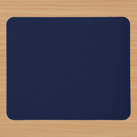 Mitternacht Navy Blue Solid Color Mousepad