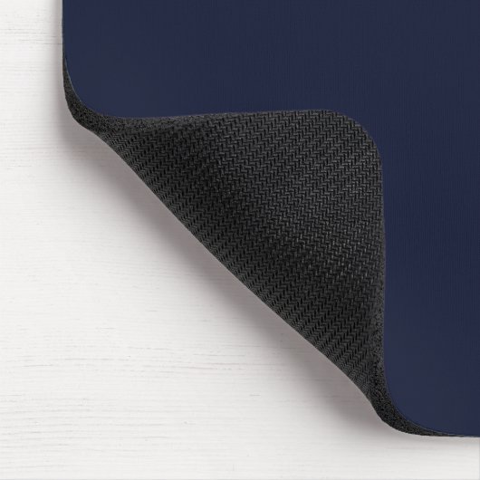 Mitternacht Navy Blue Solid Color Mousepad (Ecke)