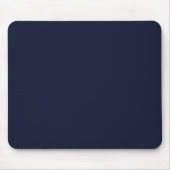 Mitternacht Navy Blue Solid Color Mousepad (Vorne)
