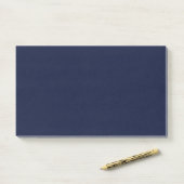 Mitternacht Navy Blue Solid Color Post-it Klebezettel (Auf Schreibtisch)