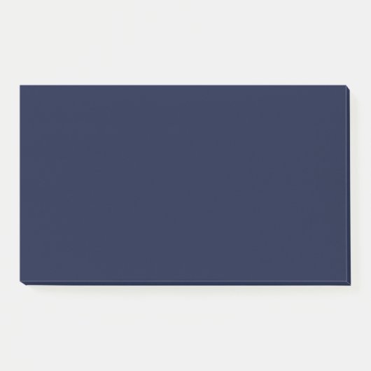 Mitternacht Navy Blue Solid Color Post-it Klebezettel (Vorderseite)