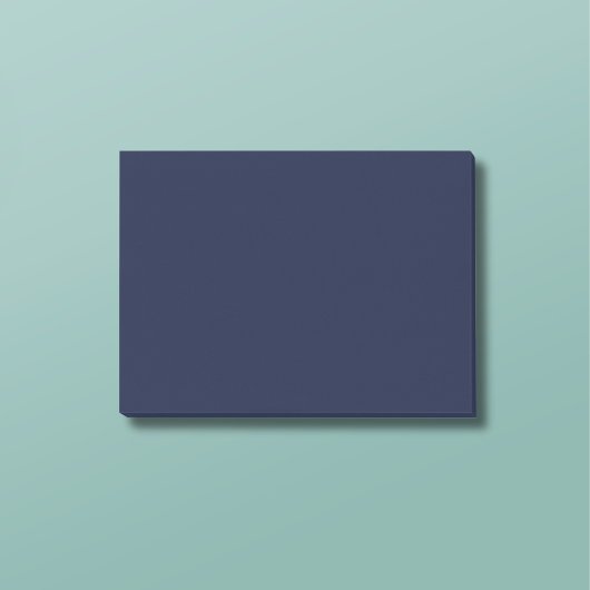 Mitternacht Navy Blue Solid Color Post-it Klebezettel