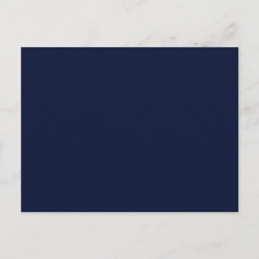 Mitternacht Navy Blue Solid Color Postkarte (Vorderseite)
