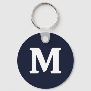 Mitternacht Navy Blue Solid Color Schlüsselanhänger
