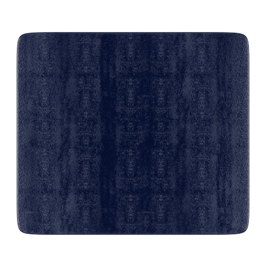 Mitternacht Navy Blue Solid Color Schneidebrett (Vorderseite)