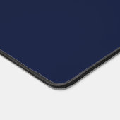 Mitternacht Navy Blue Solid Color Schreibtischunterlage (Ecke)