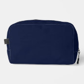 Mitternacht Navy Blue Solid Color Waschbeutel (Vorderseite)