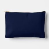 Mitternacht Navy Blue Solid Color Zubehörtasche (Vorderseite)