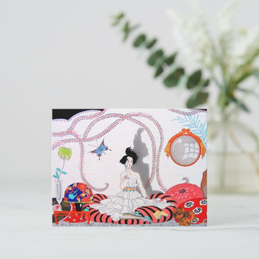 Mitternacht oder das moderne Apartment Postkarte (Stehend Vorderseite)